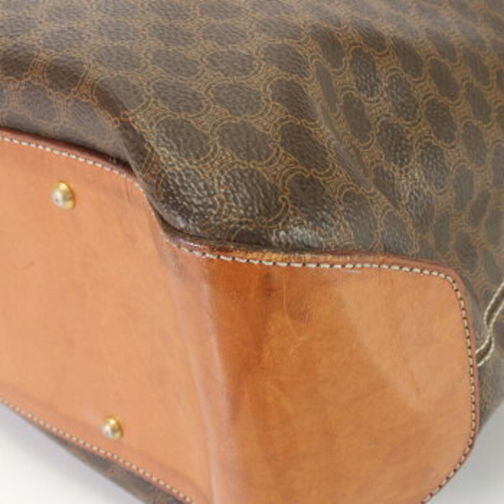 Celine Macadam Leather Tote Bag Shoulder Handbag - Picture 9 of 14
